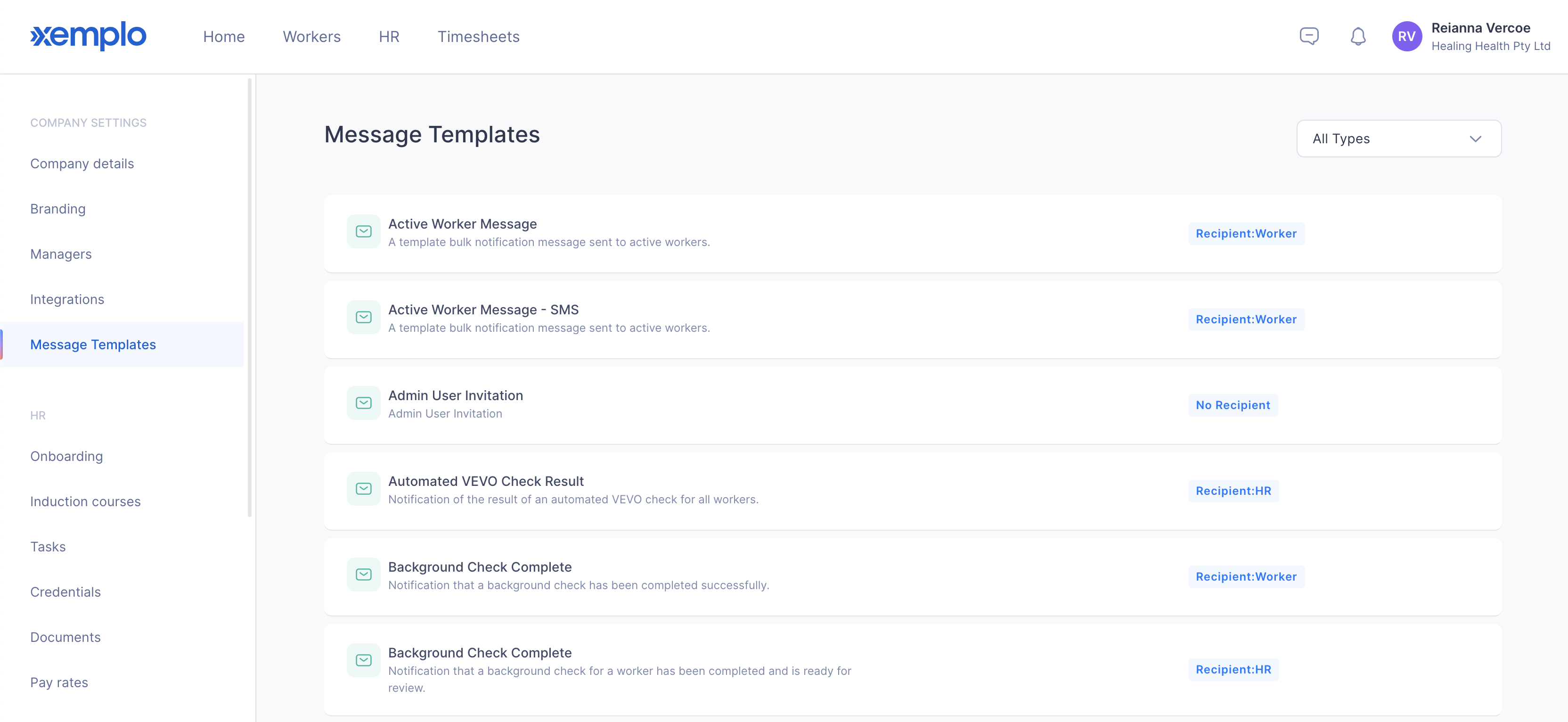 Message Templates